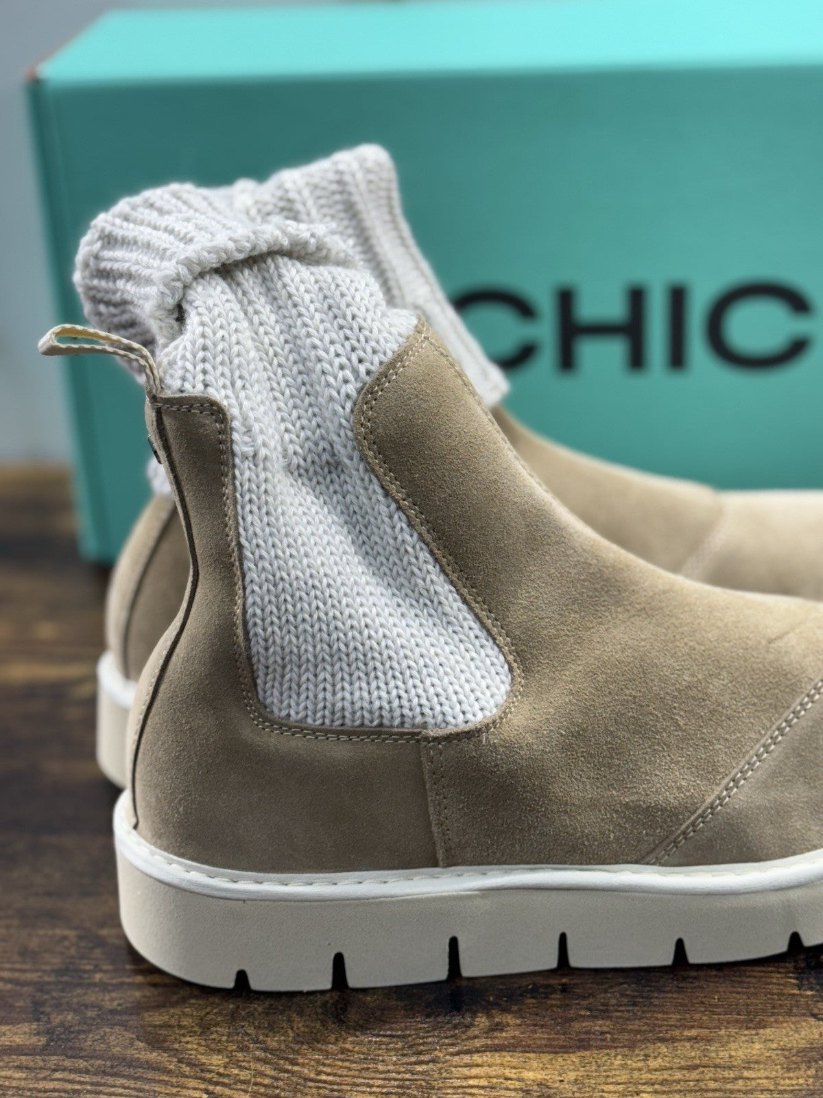 Panchic Beatle Boot Extra Light   Donna  Suede Beige   Causal Shoes   Panchic 41