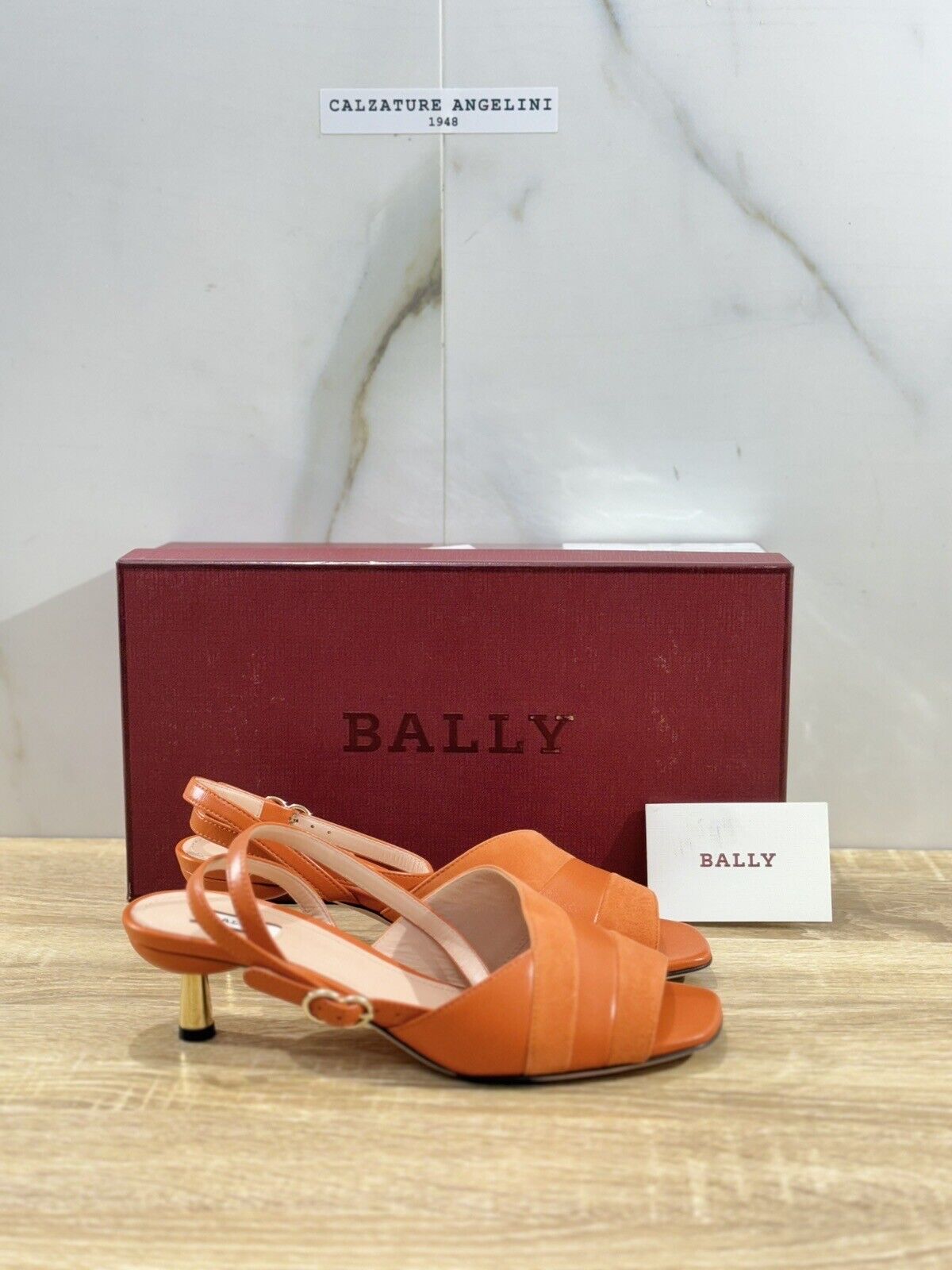 Bally Sandalo Donna Pelle Arancio Luxury Woman Bally Sandal 37