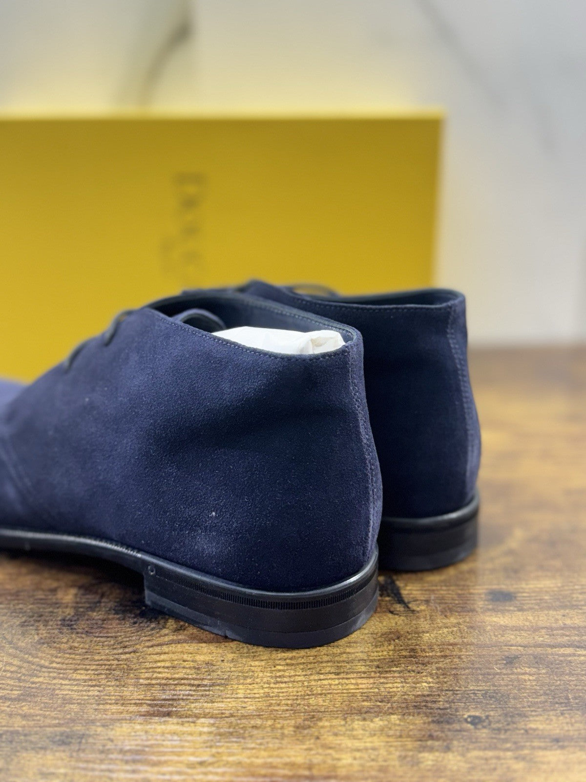 Doucal’s Polacchino Suede Blu  Luxury Doucal’s Scarpa Uomo 43