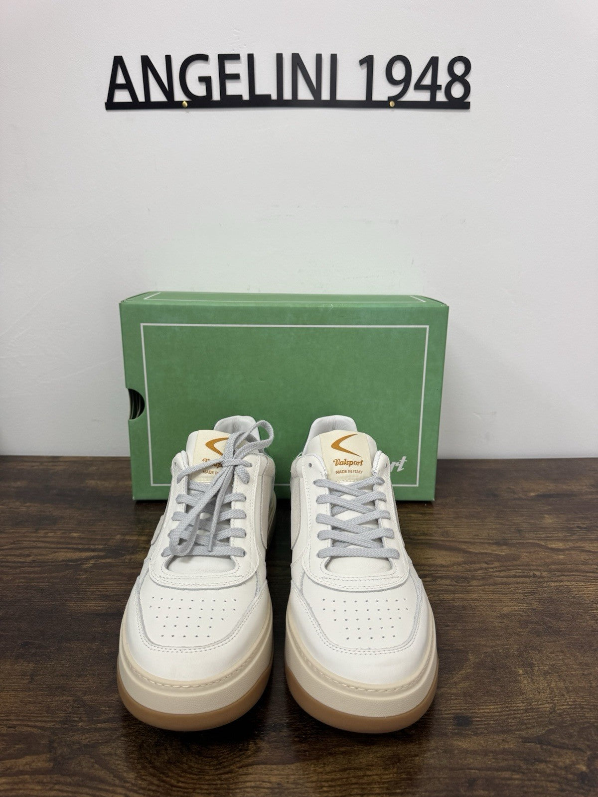Valsport Hype Sneaker Pelle Bianco Verde Casual Uomo 44