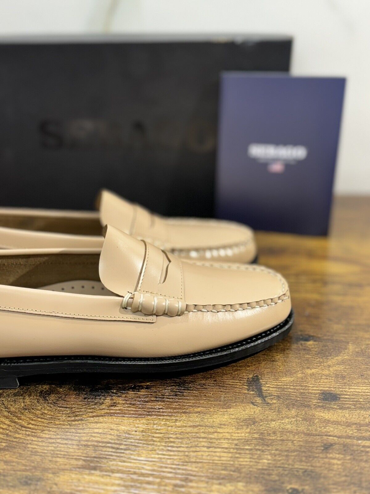 Sebago Mocassino Donna Classic Dan Light Beige  Icon Sebago Woman Loafer 38