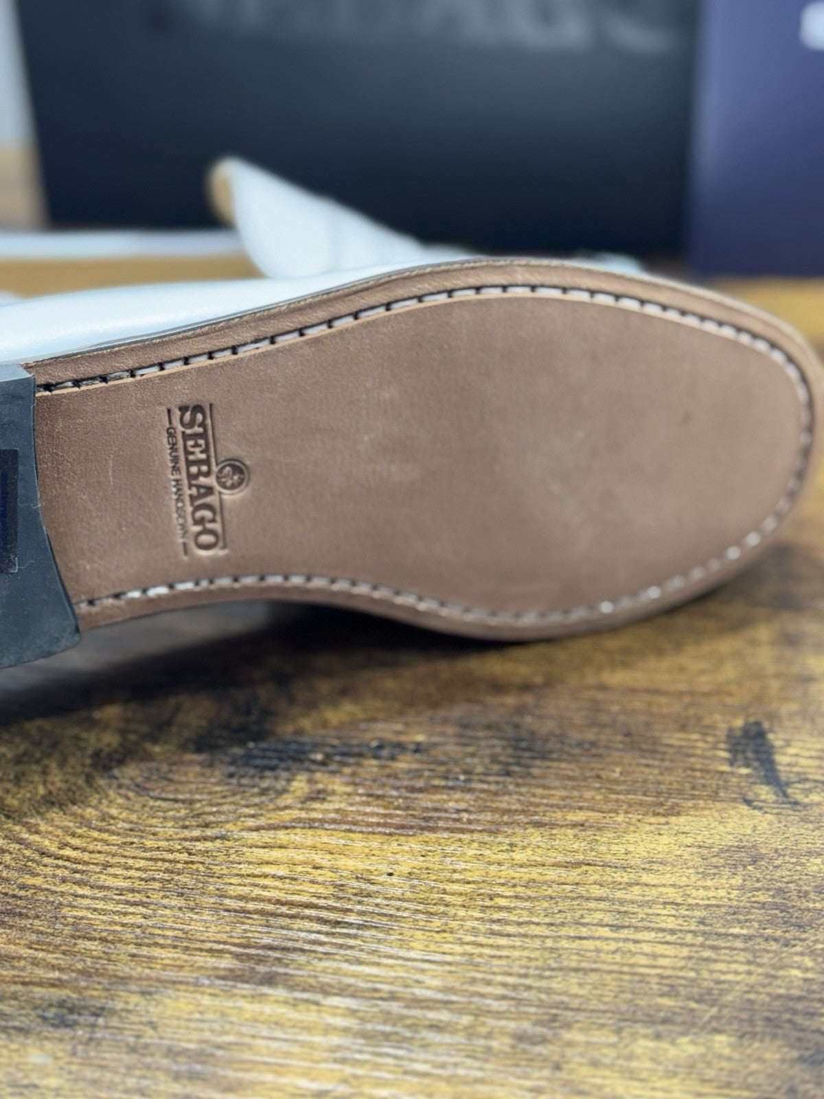 Sebago Mocassino Danielle Pelle Bianco Fondo Cuoio Icon Sebago Loafer Donna 40.5