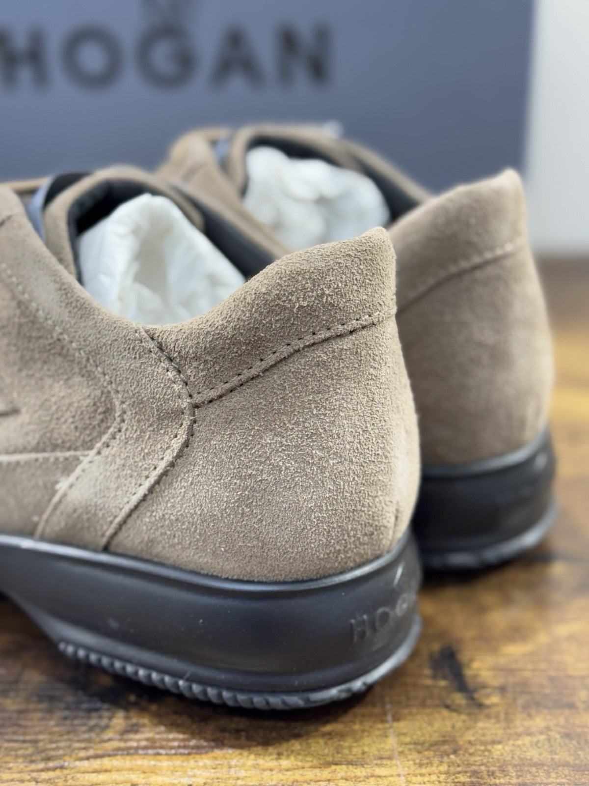 hogan interactive Sneaker Pelle Suede Tortora Medio    Uomo 42.5