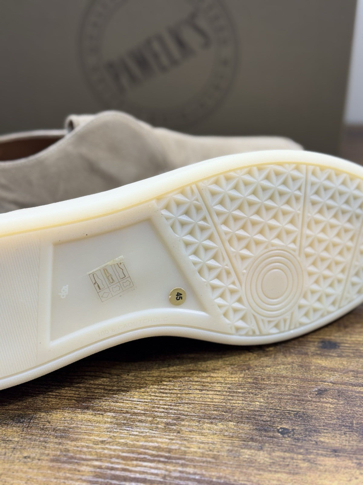 Pawelk’s Mocassino Slip On Suede Beige    Made  In Italy Ultra Flexible Uomo 45