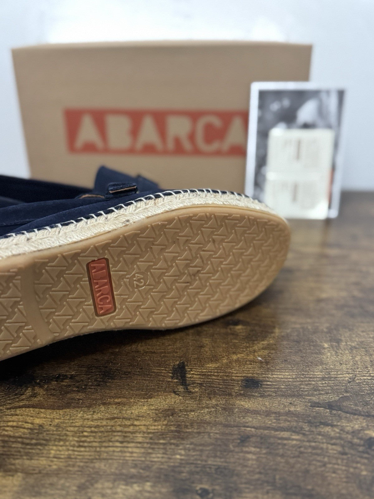 Abarca Espadrilles Suede Blu  Mocassino Casual Uomo 42
