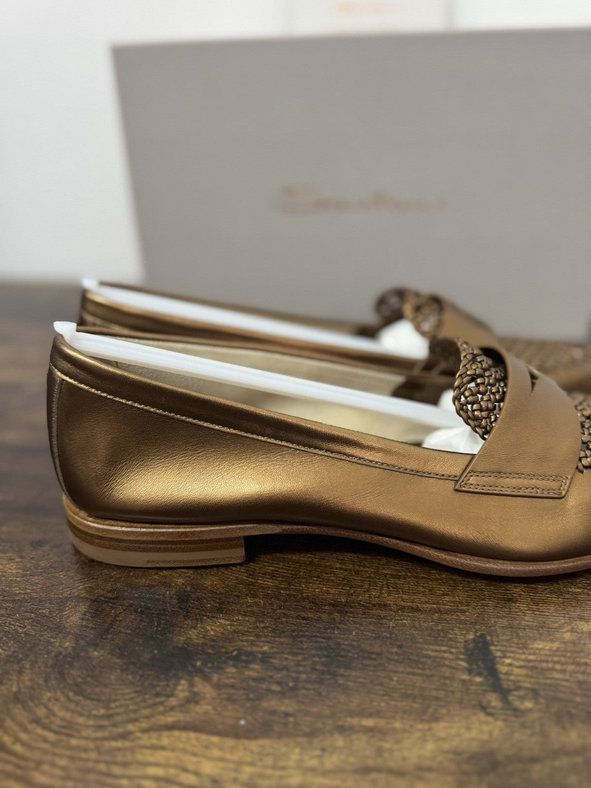 Santoni Mocassino Pelle Bronzo  Casual Luxury Santoni Scarpa Donna 41