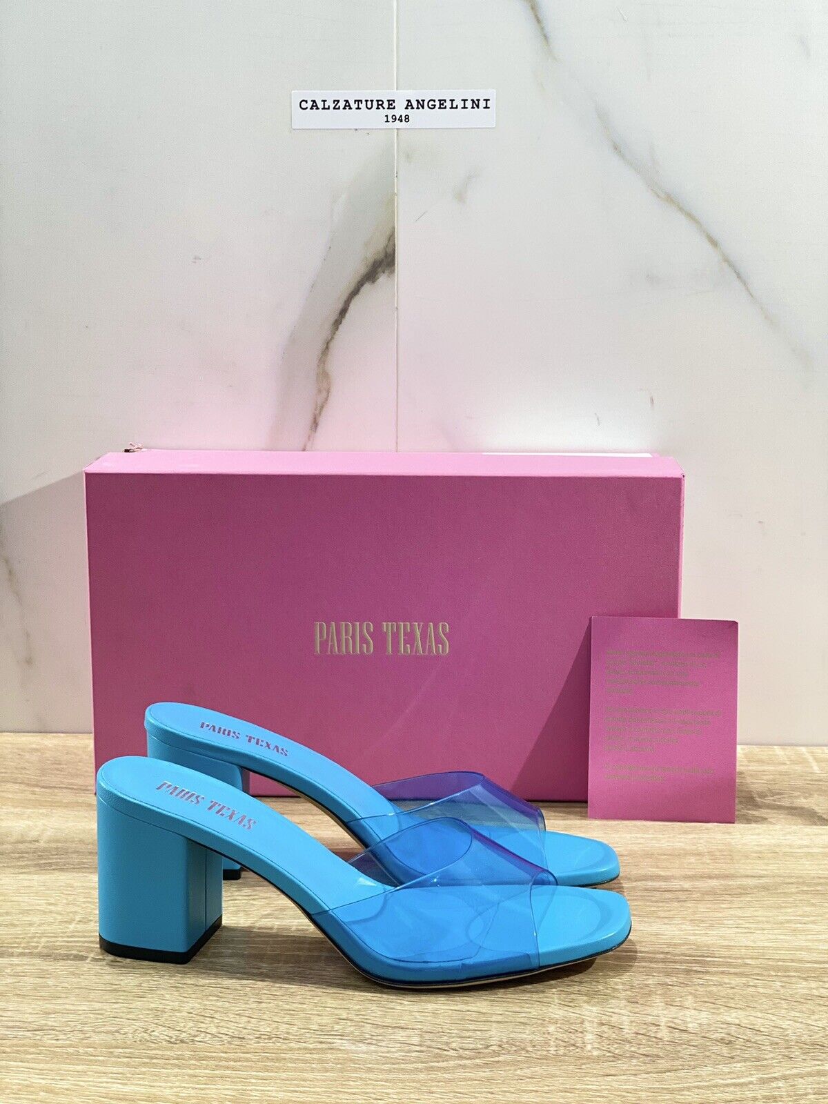 Paris Texas Anja Pvc Mule Luxury Sandal Paris Texas Donna Turchese Pelle 37.5