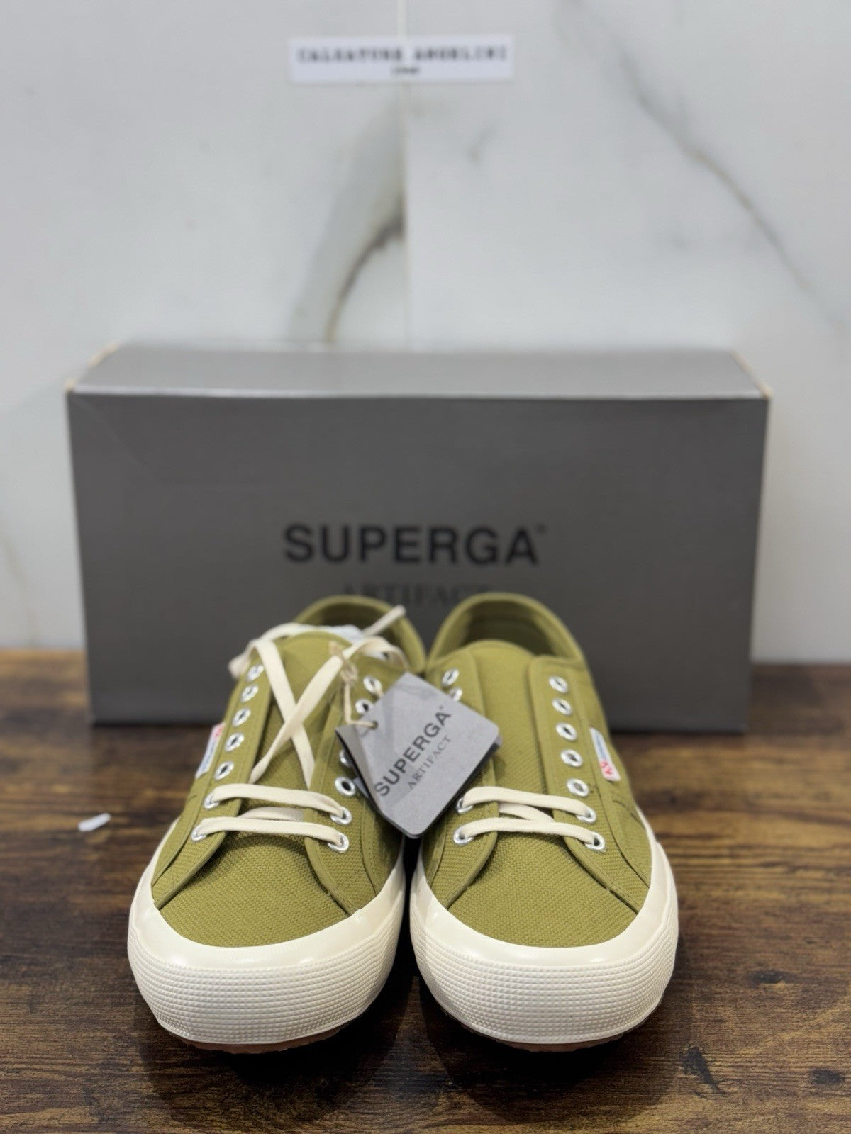 Superga Artifact Icon Sneaker Canvas Verde  Causal Superga Uomo 41.5