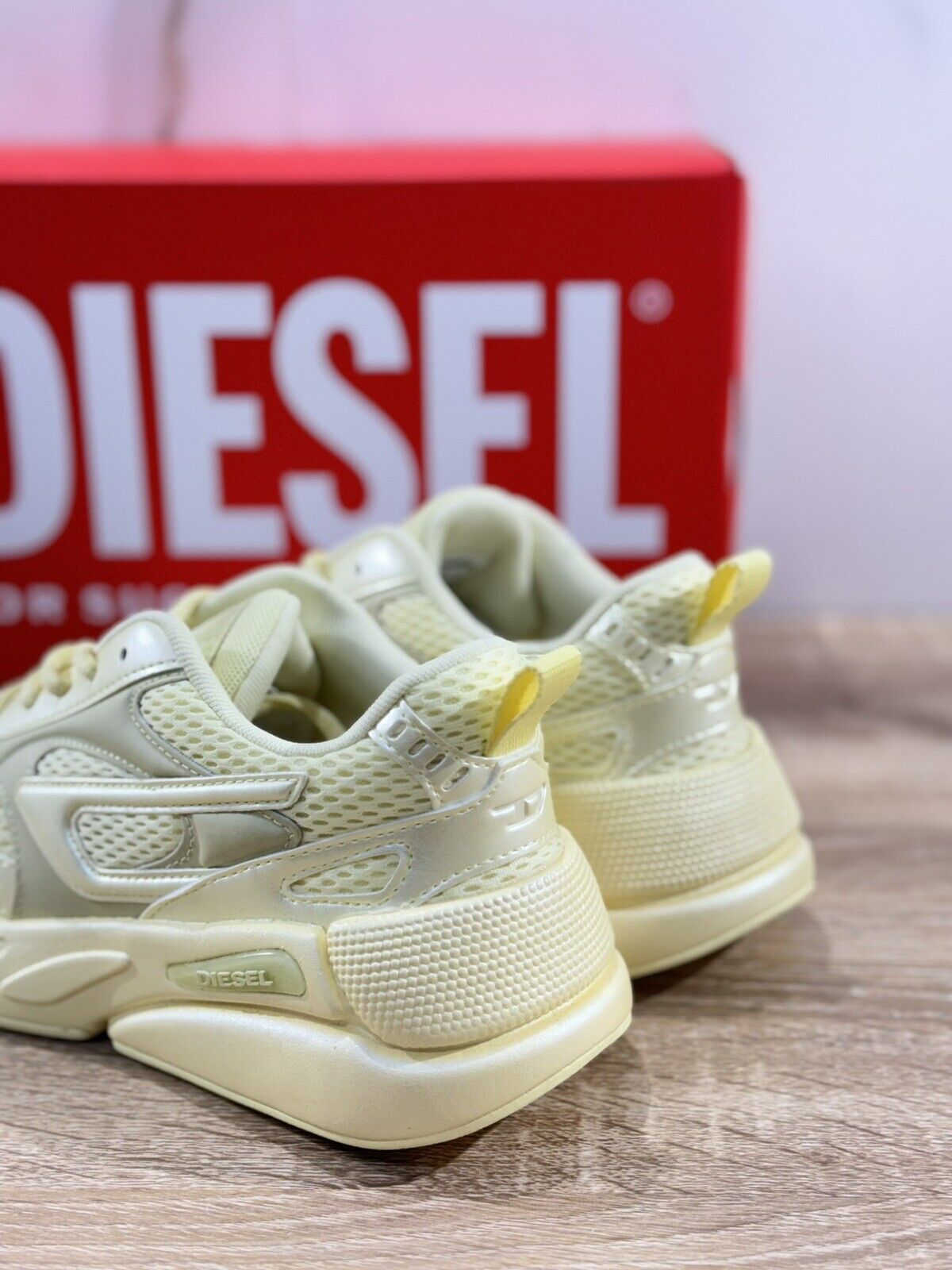 Diesel Sneaker Donna Serendipity Sport Casual Pelle Light Yellow  Extra Light 41