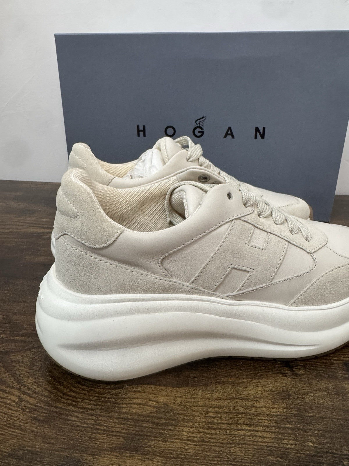 Hogan H696 Sneaker Casual Suede Yougurt  Donna 36.5