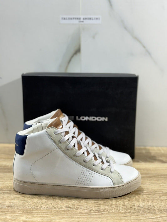 Crime London Sneaker Uomo High Top Essential          Pelle  Casual Men Shoes 40