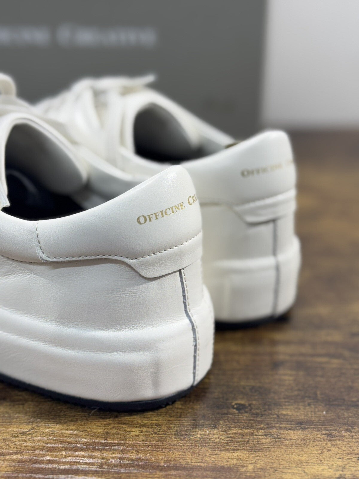 Officine Creative Easy  Sneaker Uomo Pelle Burro  Luxury Soft Fondo Gomma 46