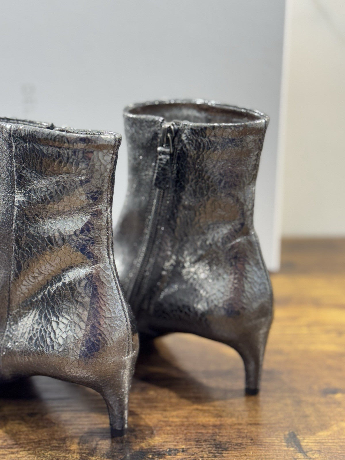 Del Carlo Stivaletto  Pelle Acciaio Luxury Made In Italy Boot Donna 38