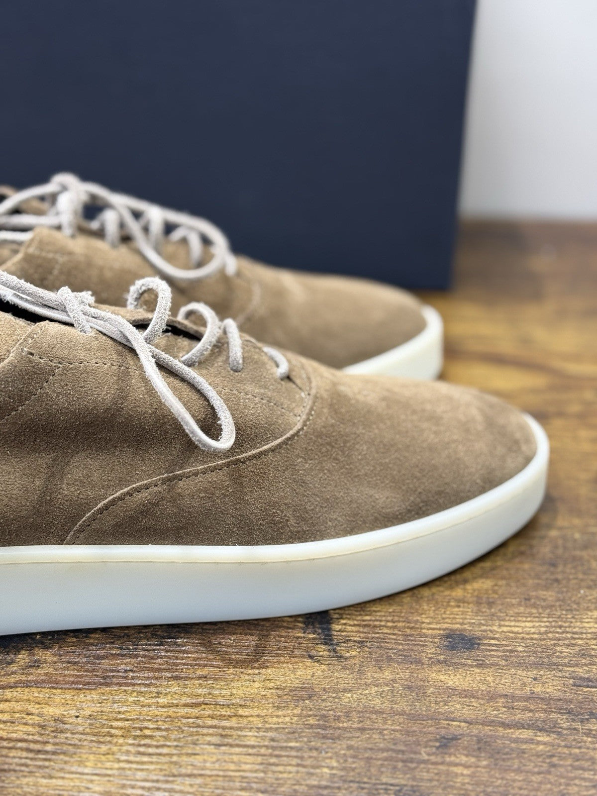 Seboy’s Sneaker Pelle Suede Taupe Casual Uomo 42
