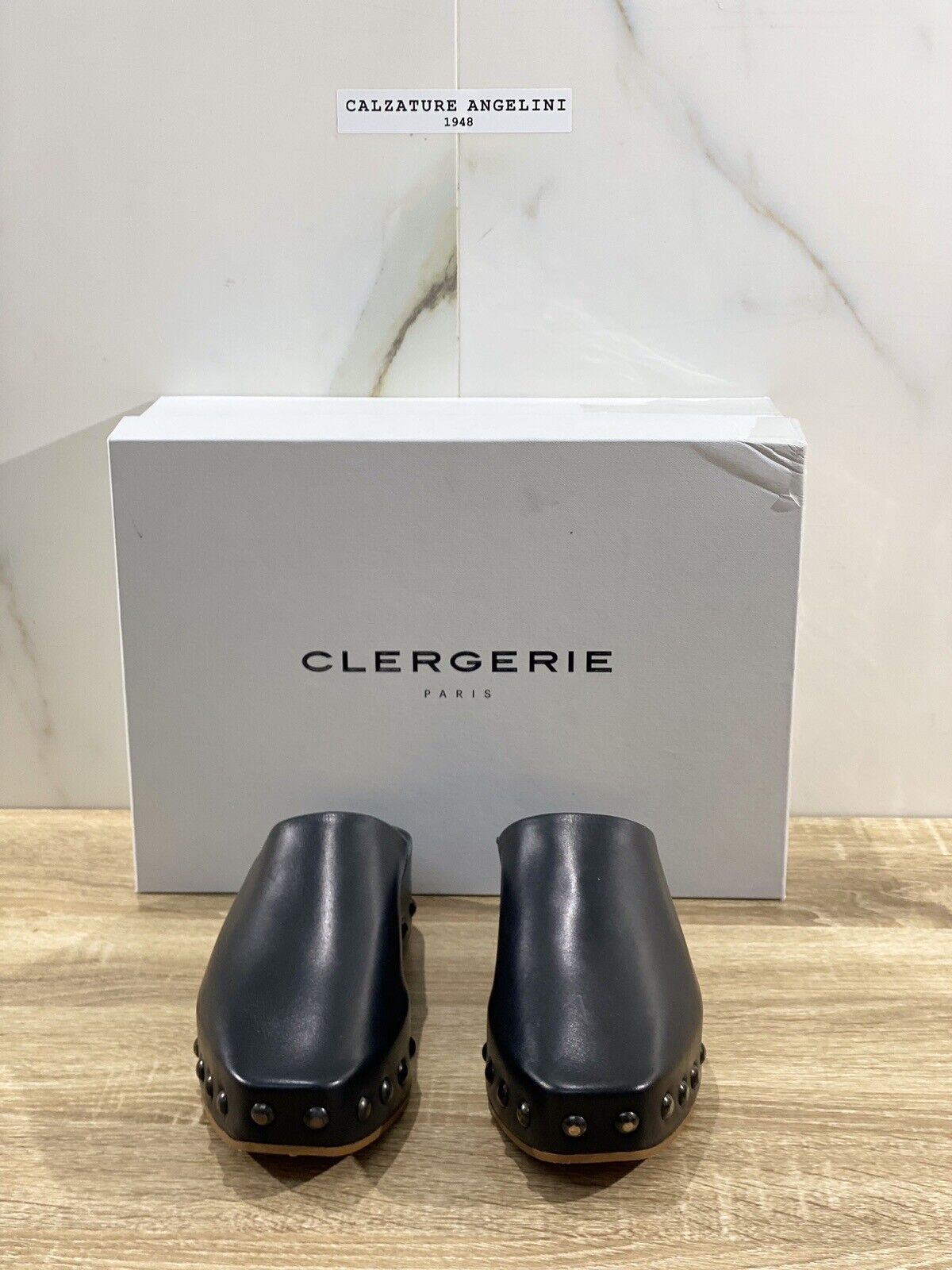 Clergerie Zoccolo Max Donna In Pelle Nero Luxury Clogs Clergerie 39.5