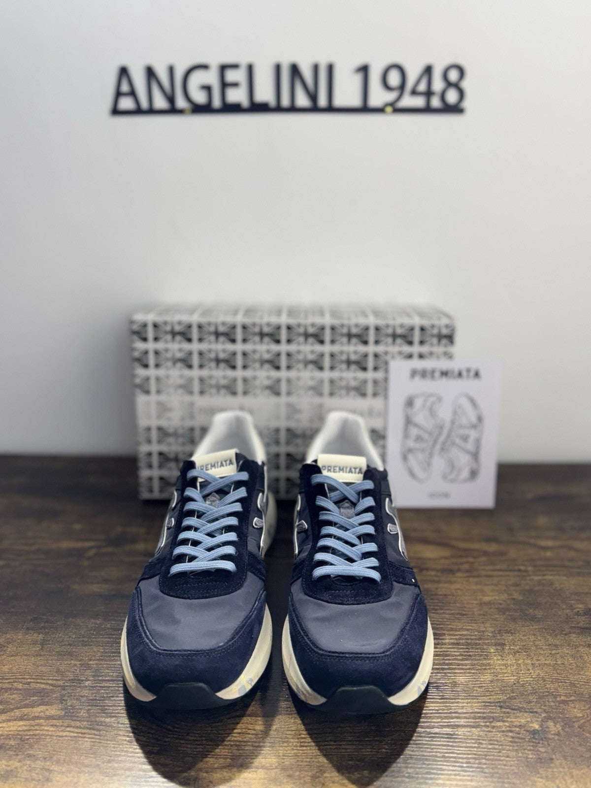 Premiata Mick Sneaker Suede Blu  Casual Premiata Uomo 45