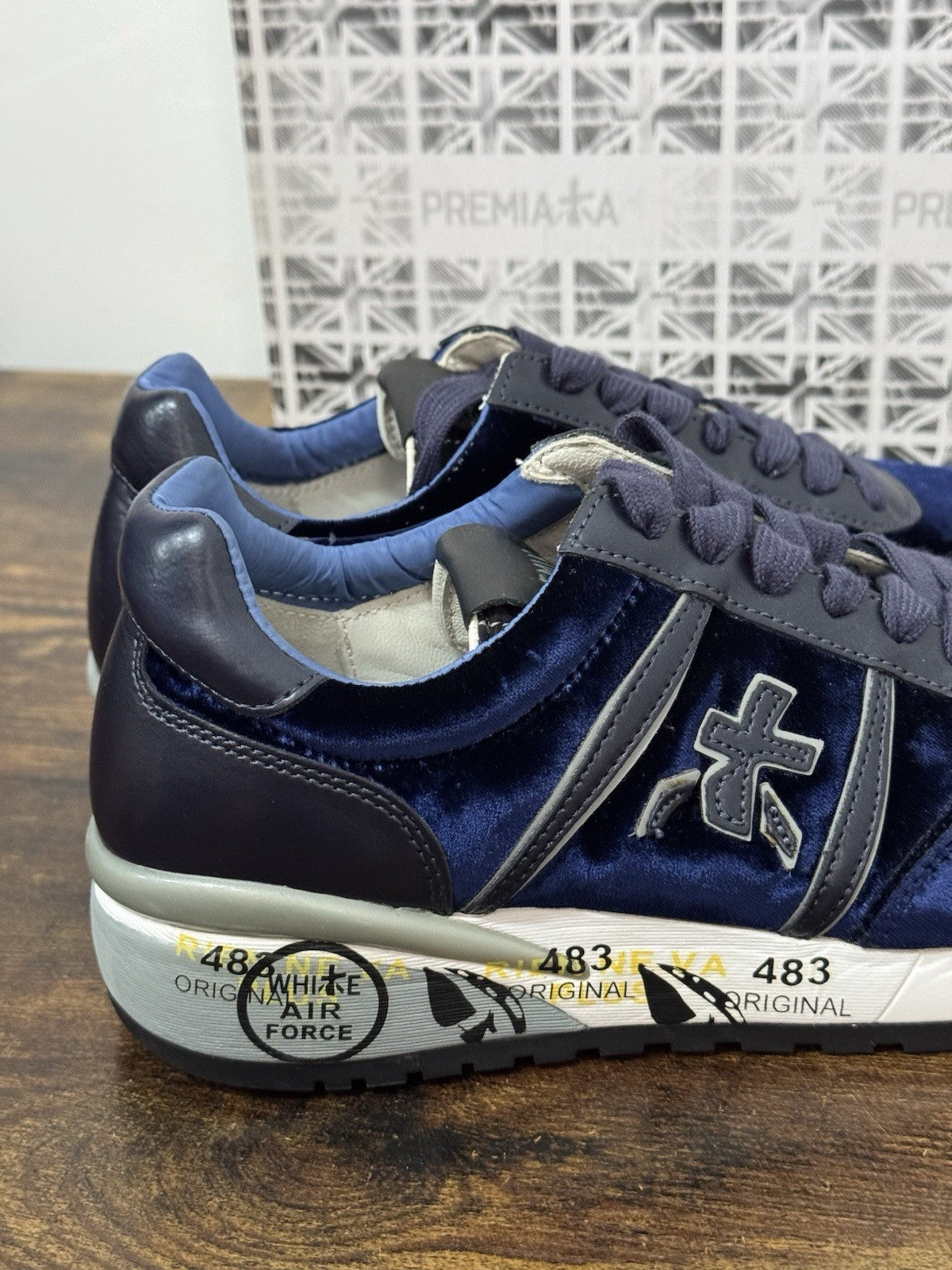 Premiata Sneaker Diane Velluto Blu Casual Premiata Scarpa Donna 37