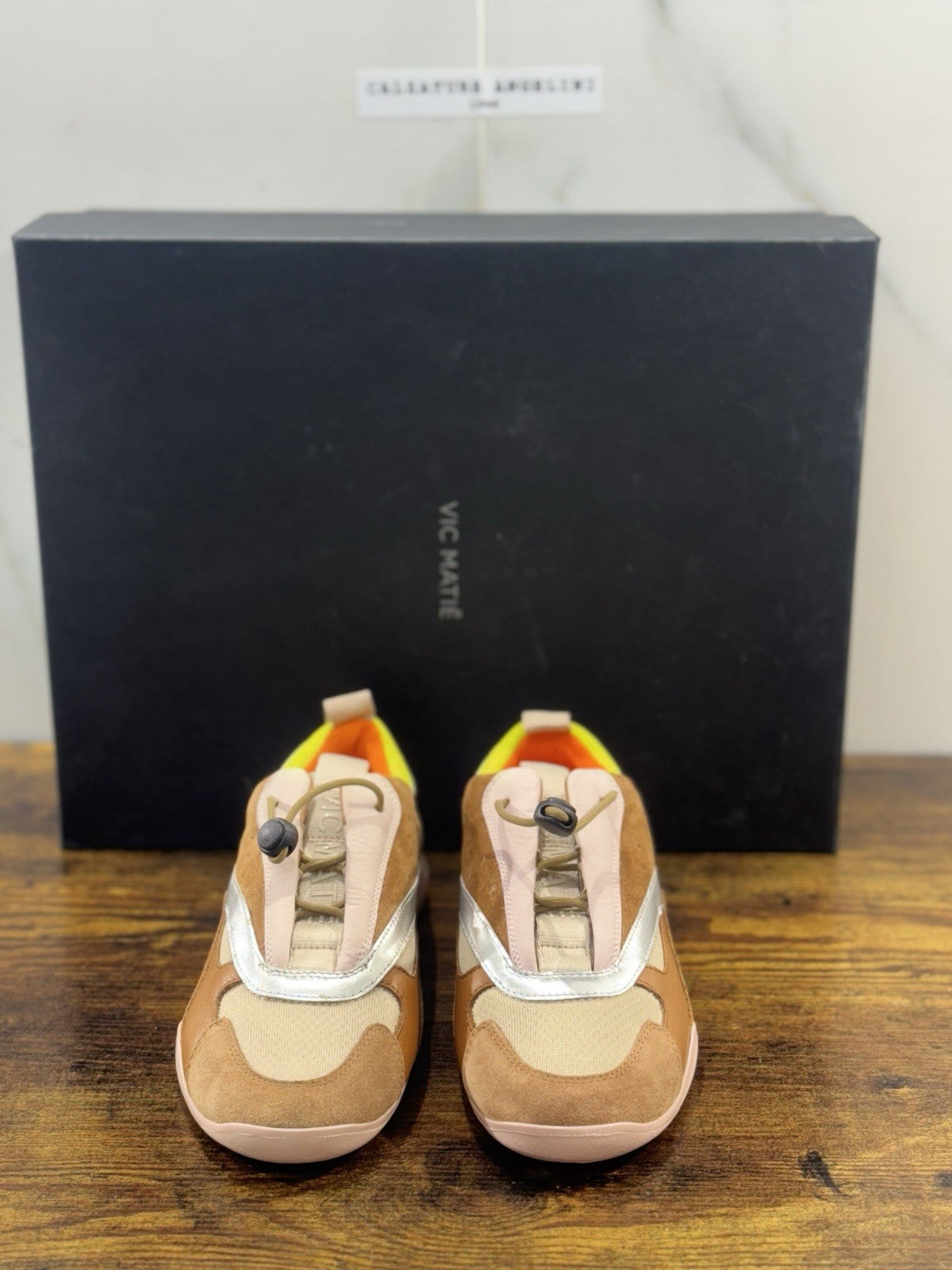 Vic Matie’ Sneaker Ondina  Pelle Cuoio Extra Light Donna  40