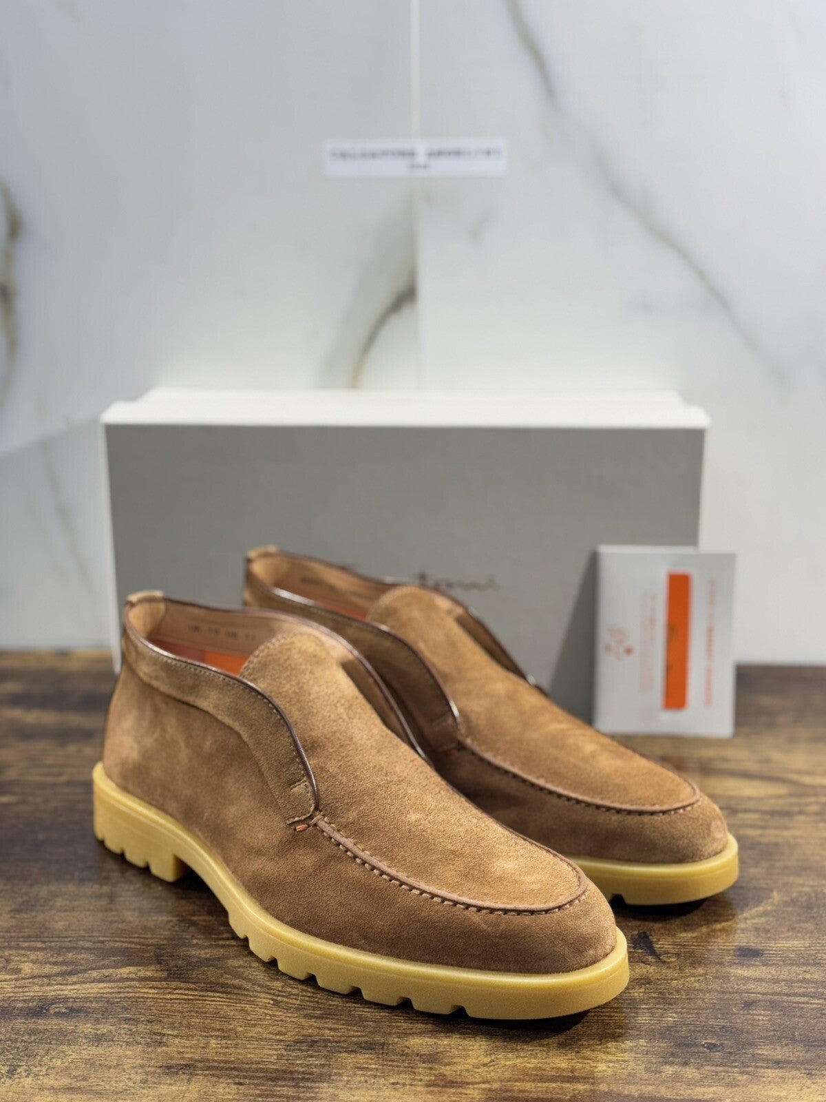 Santoni Scarpa Uomo Polacchino    Pelle  Open  Walk  Luxury Men Santoni 10