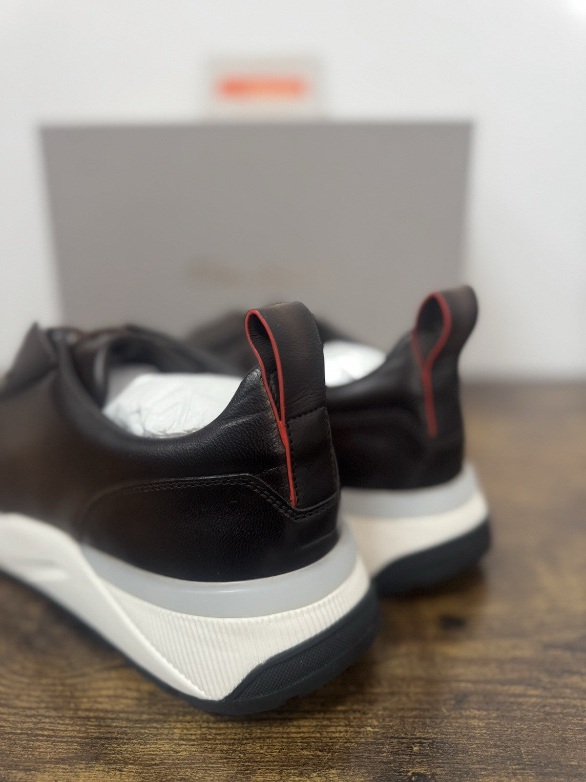 Santoni Innova Sneaker Pelle  Soft    Casual Luxury Santoni Scarpa Uomo 45