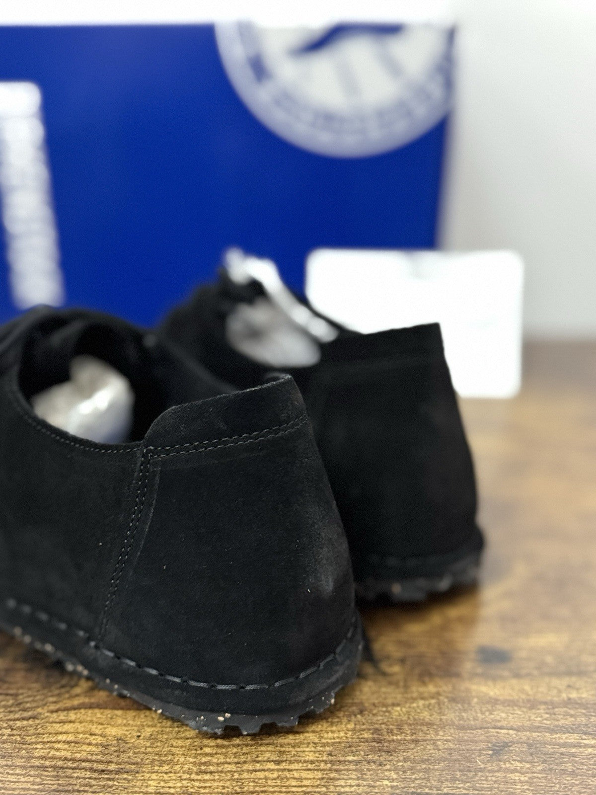 Birkenstock Utti Lace Suede Nero Scarpa Uomo 43