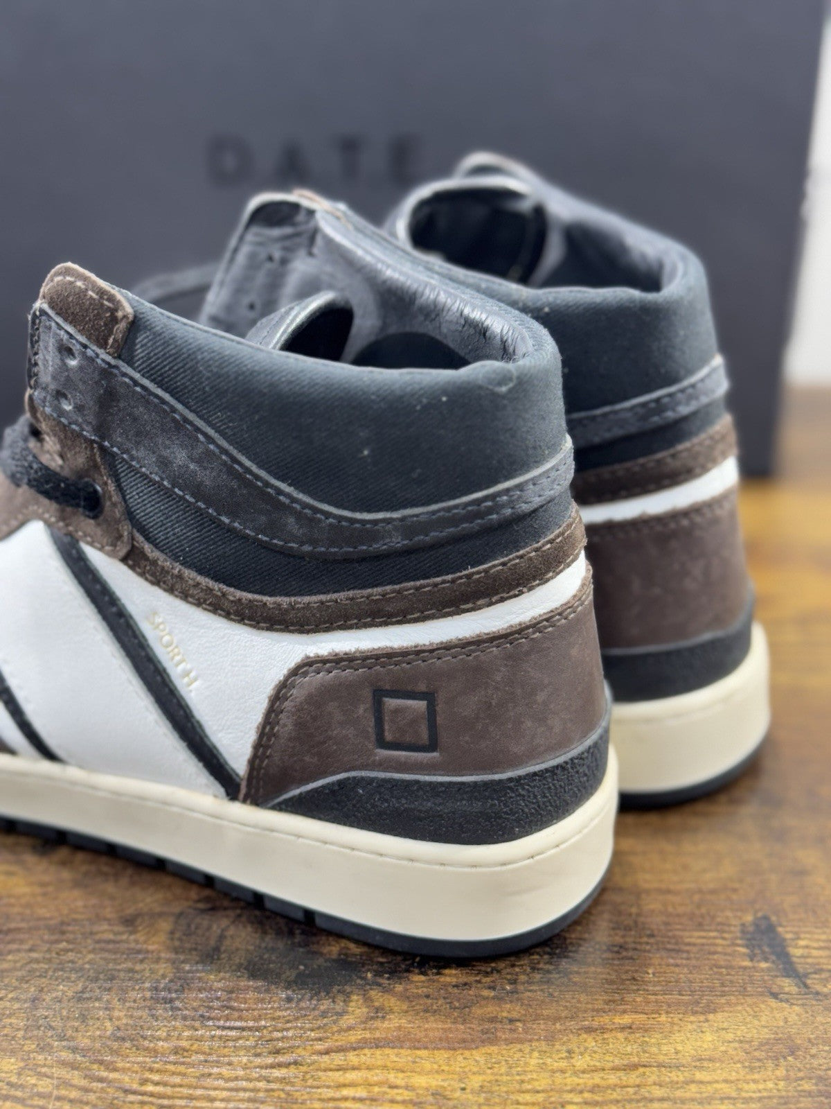 D.A.T.E Sport High Vintage   sneaker Pelle T Moro  Casual Shoes Uomo 40