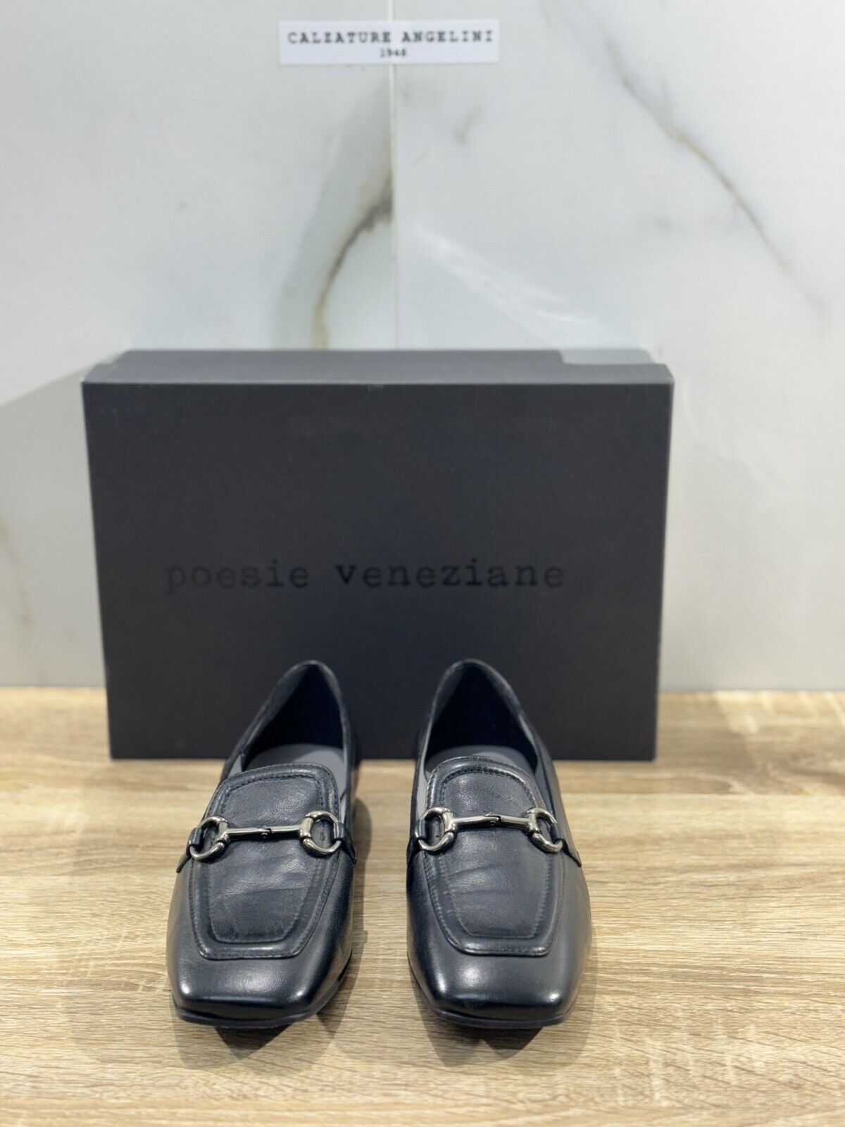 Poesie Veneziane Mocassino Donna Pelle Nero Extra Light Made In Italy 41