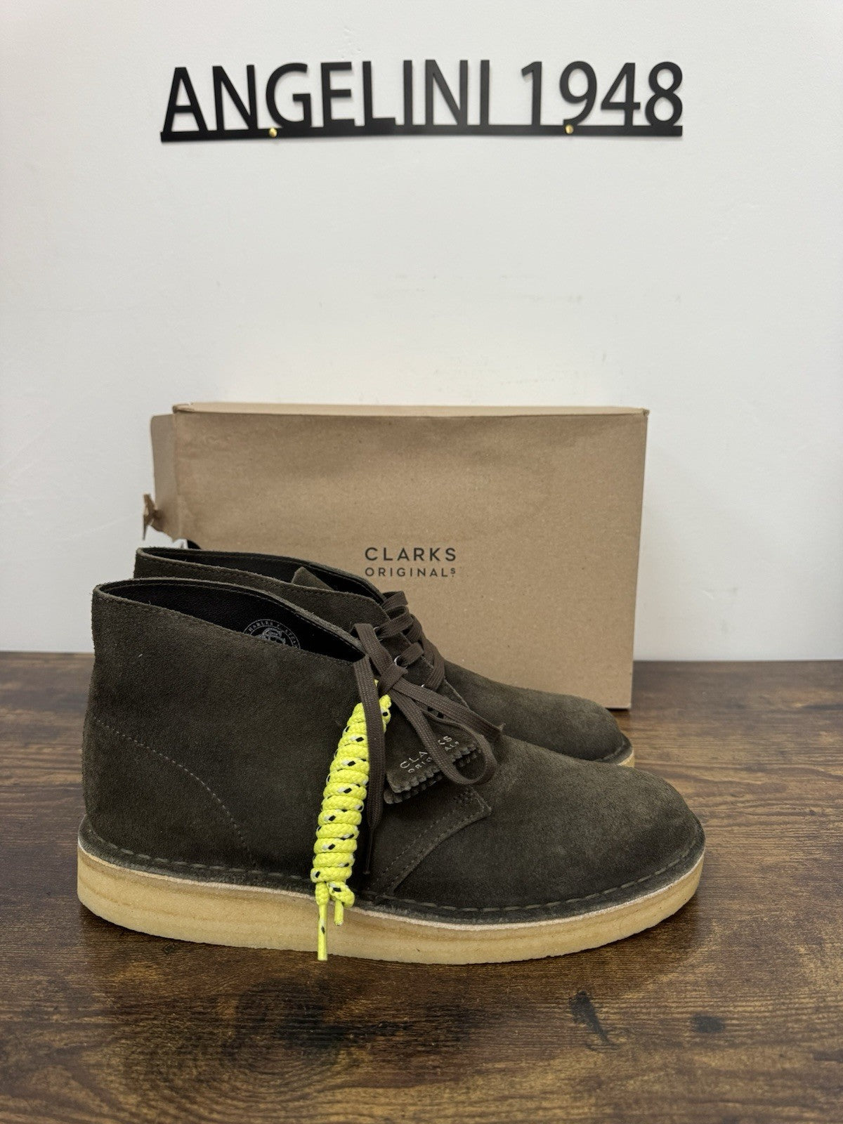 clarks desert Coal  Suede Olive  Causal Uomo 42