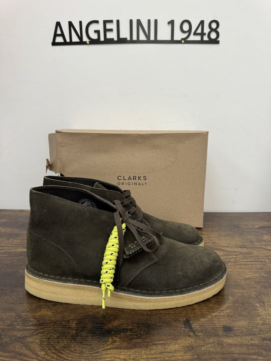 clarks desert Coal  Suede Olive  Causal Uomo 42