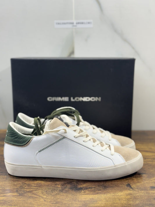 Crime London Sneaker Uomo Low Top Distressed       Pelle  Casual Men Shoes 44