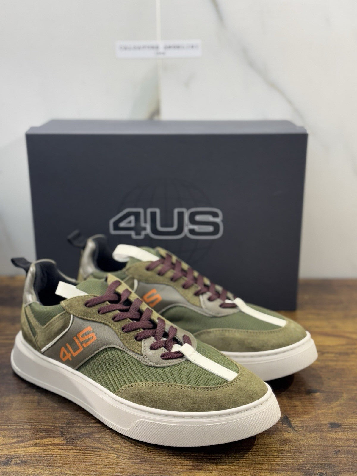 Paciotti 4US Sneaker Uomo Pelle Suede Verdone    Casual 44