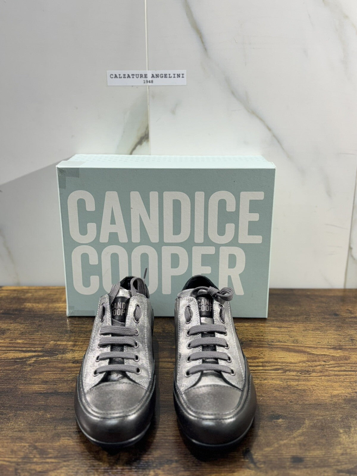 Candide Cooper Sneaker Donna Nero Silver  Casual Shoes 37