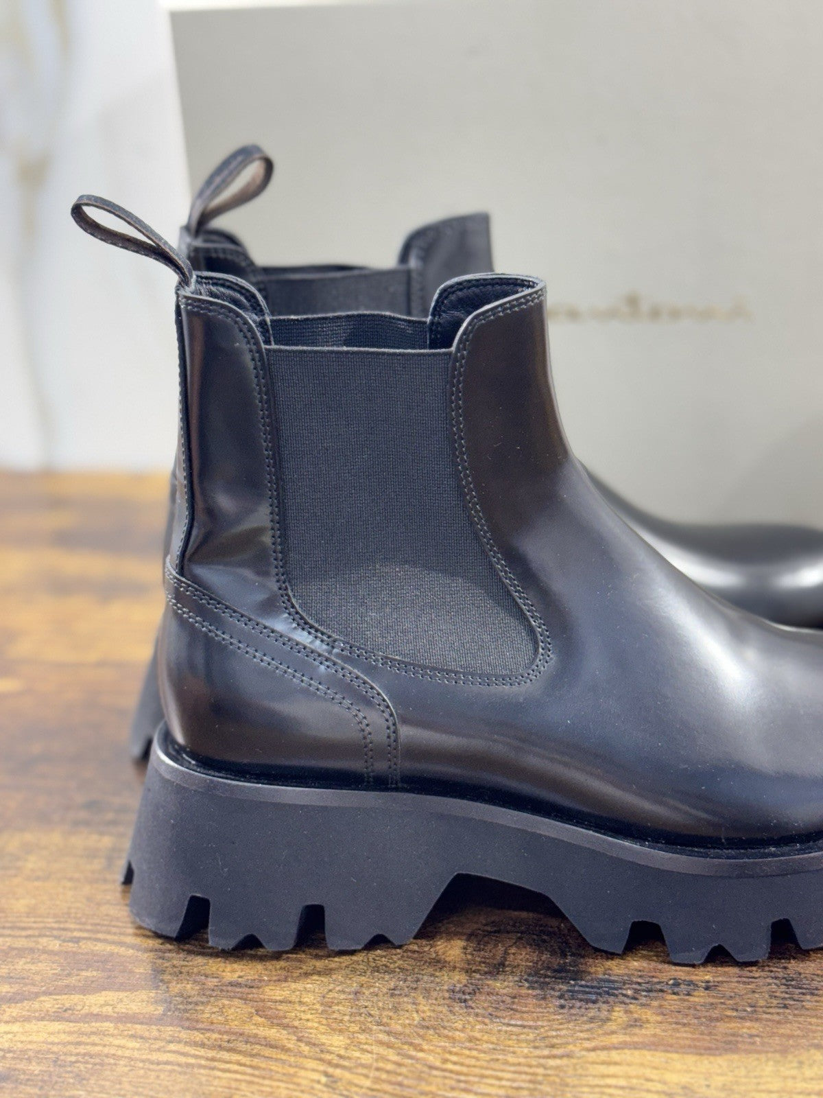 Santoni Chelsea Boot Pelle Nero Scarpa Santoni Donna 36