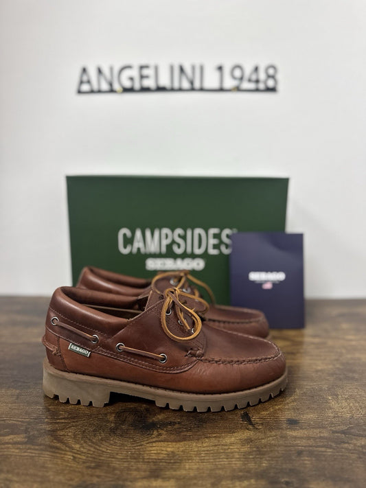 Sebago Acadia Barca Pelle Brown  Casual Sebago Uomo 43.5