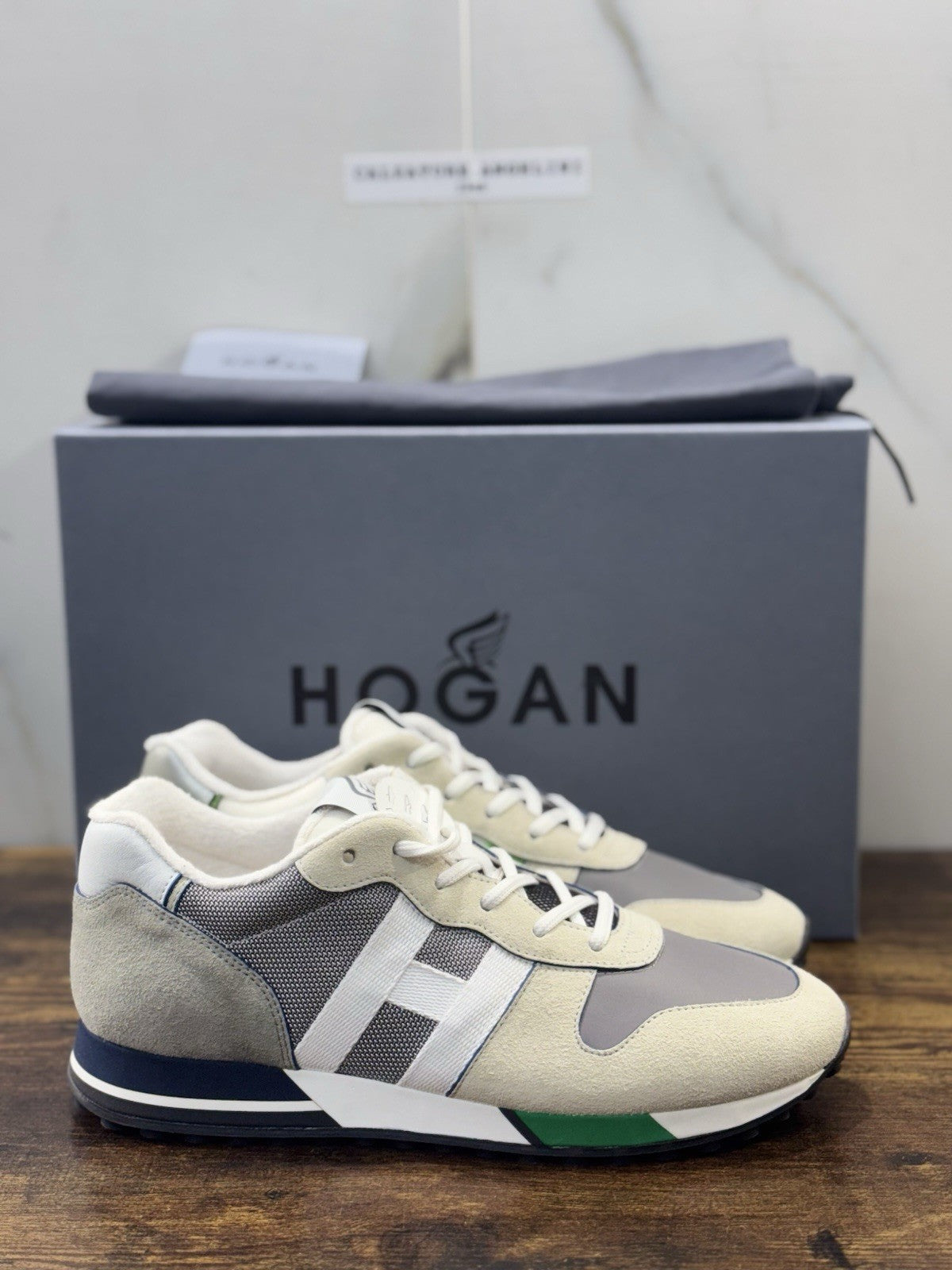 Hogan H383 Sneaker Pelle Suede Casual Hogan Uomo 42