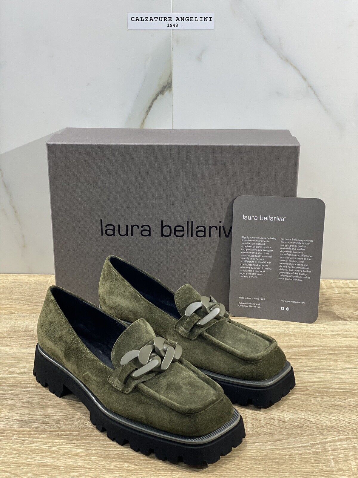 Laura Bellariva Mocassino donna Suede Verdone Extra Light 37