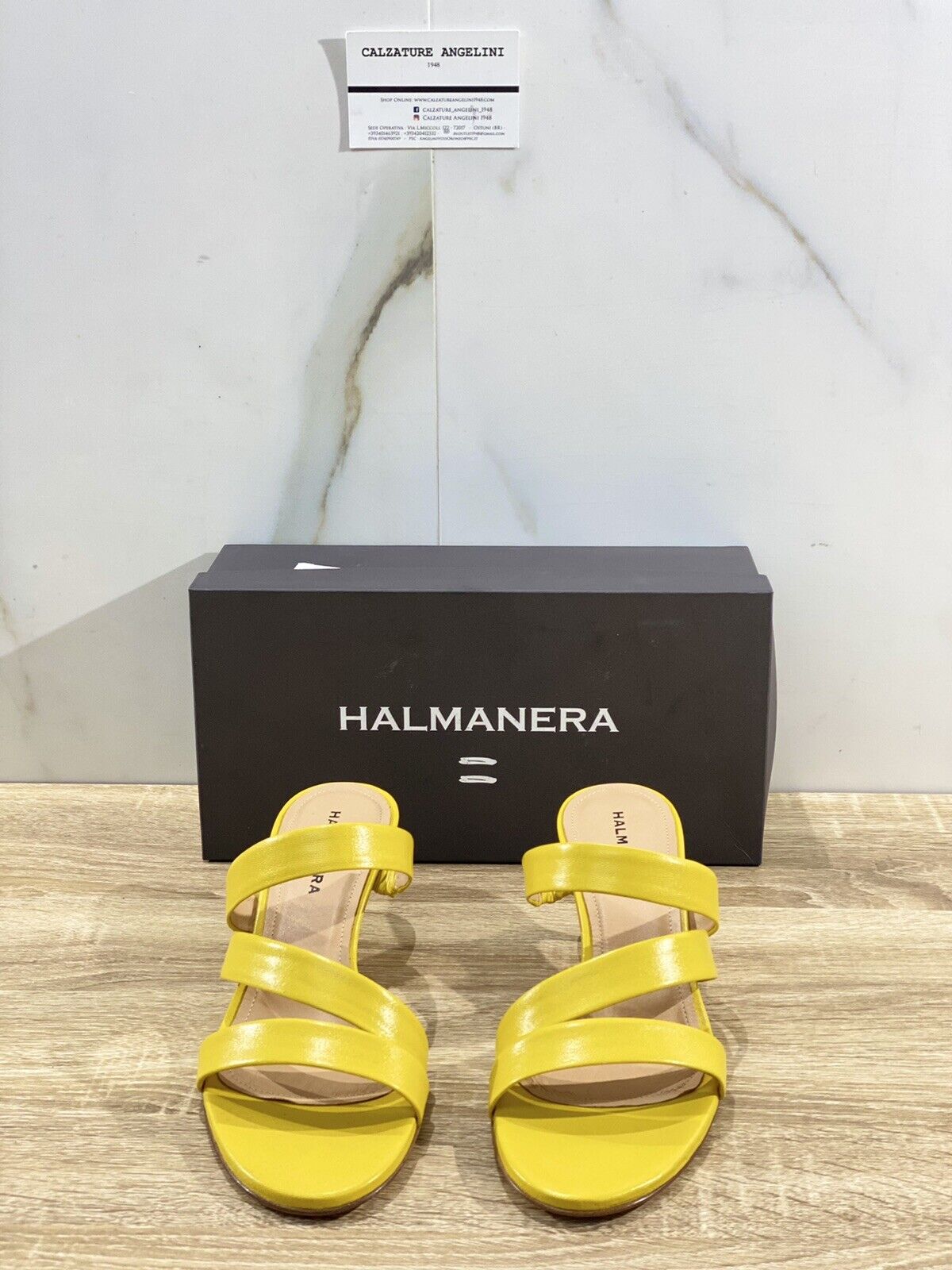 Halmanera Sandalo donna in pelle Giallo Zara 02 luxury sandal 36