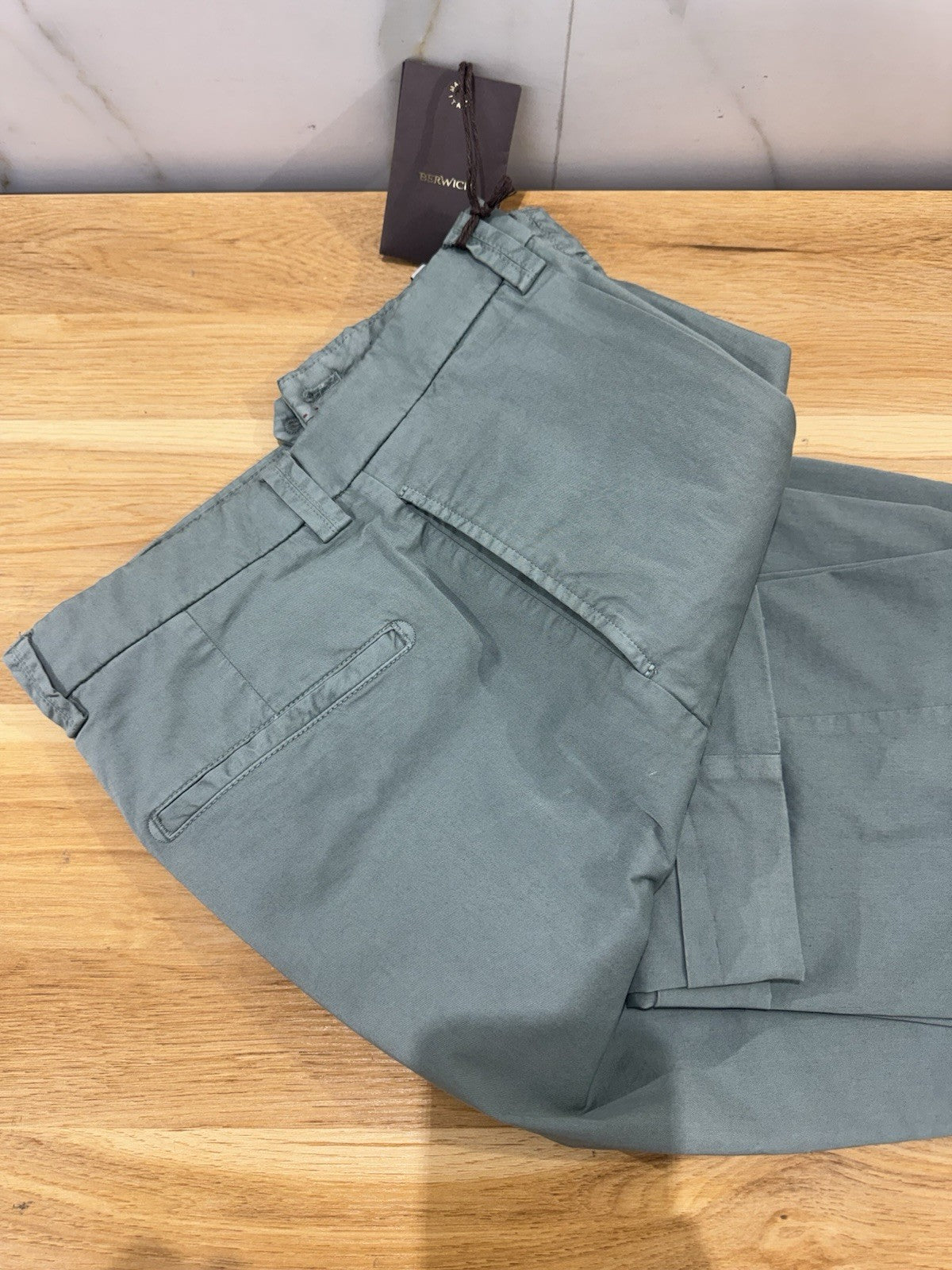 Berwich Pantalone Chiaia Long Cotone Stretch  Casual Uomo 52