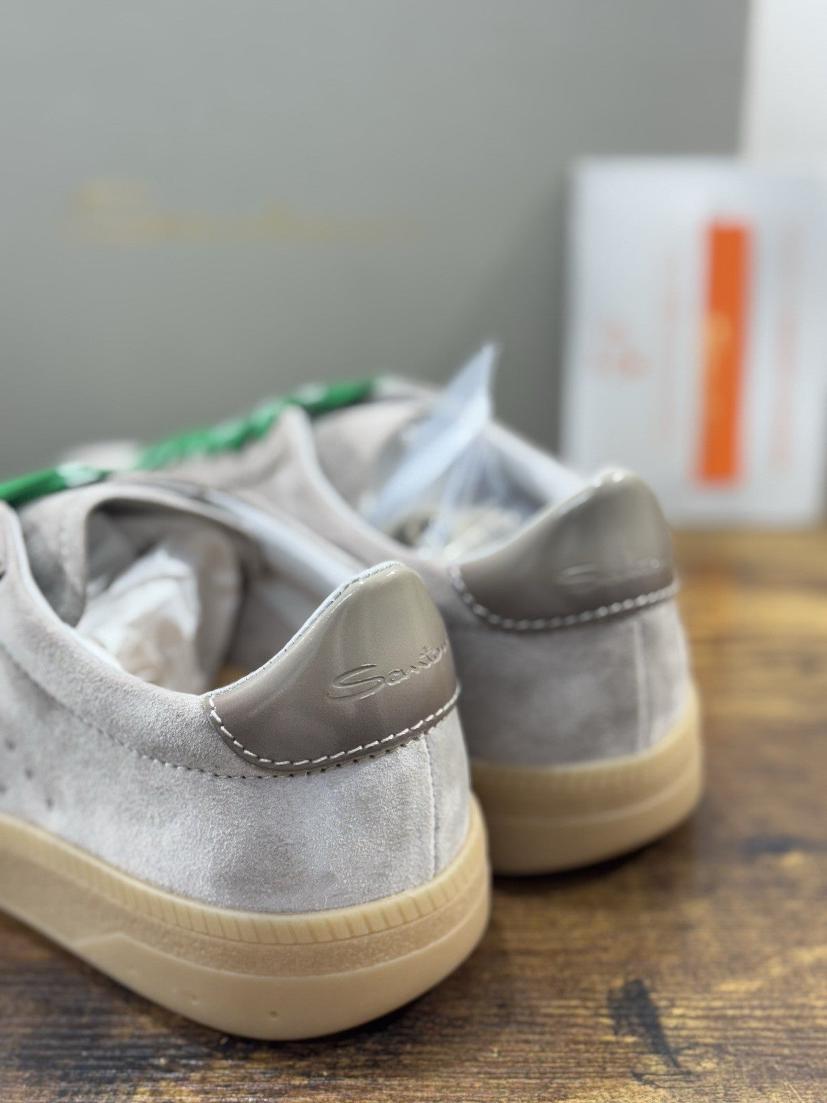 Santoni Sneaker Suede Beige  Luxury Santoni Scarpe Donna 35