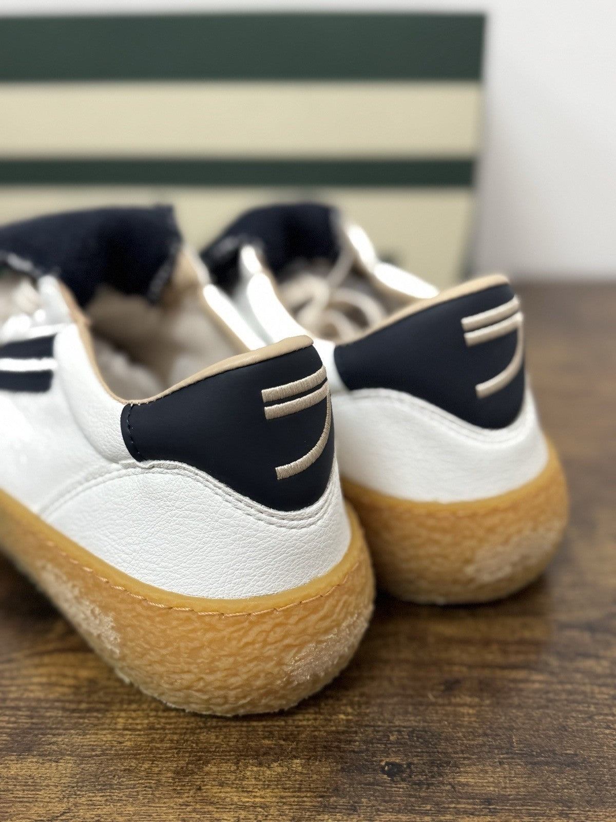 Puraai Sneaker Pelle Bianca Abyss Casual Uomo 45