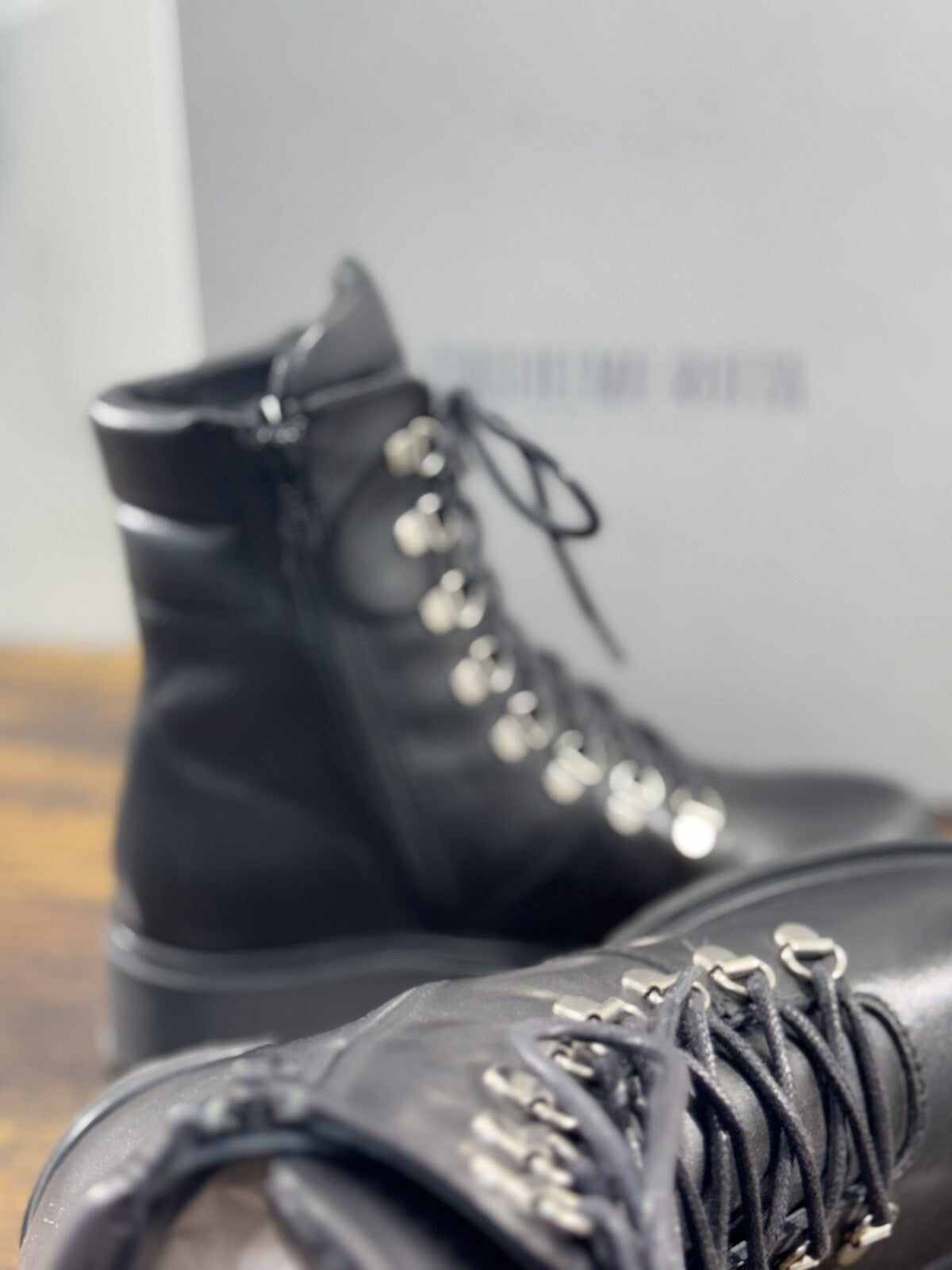 Guglielmo Rotta Mountain Boot Donna Pelle Nero Extra Light Made In Italy 40