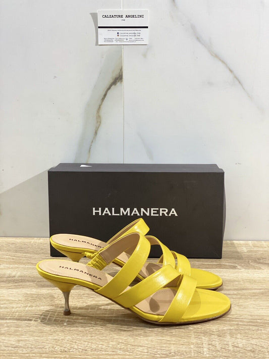 Halmanera Sandalo donna in pelle Giallo Zara 02 luxury sandal 40