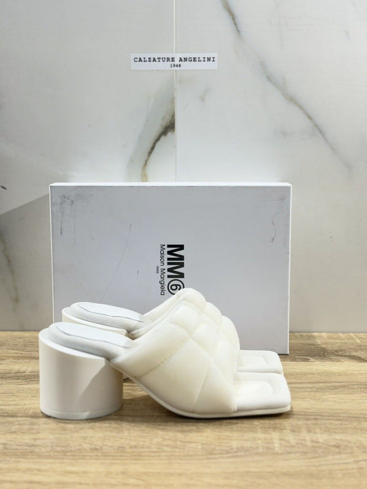 MM6 Maison Margiela Paris Sandalo Donna Luxury Woman Sandal Bianco 39