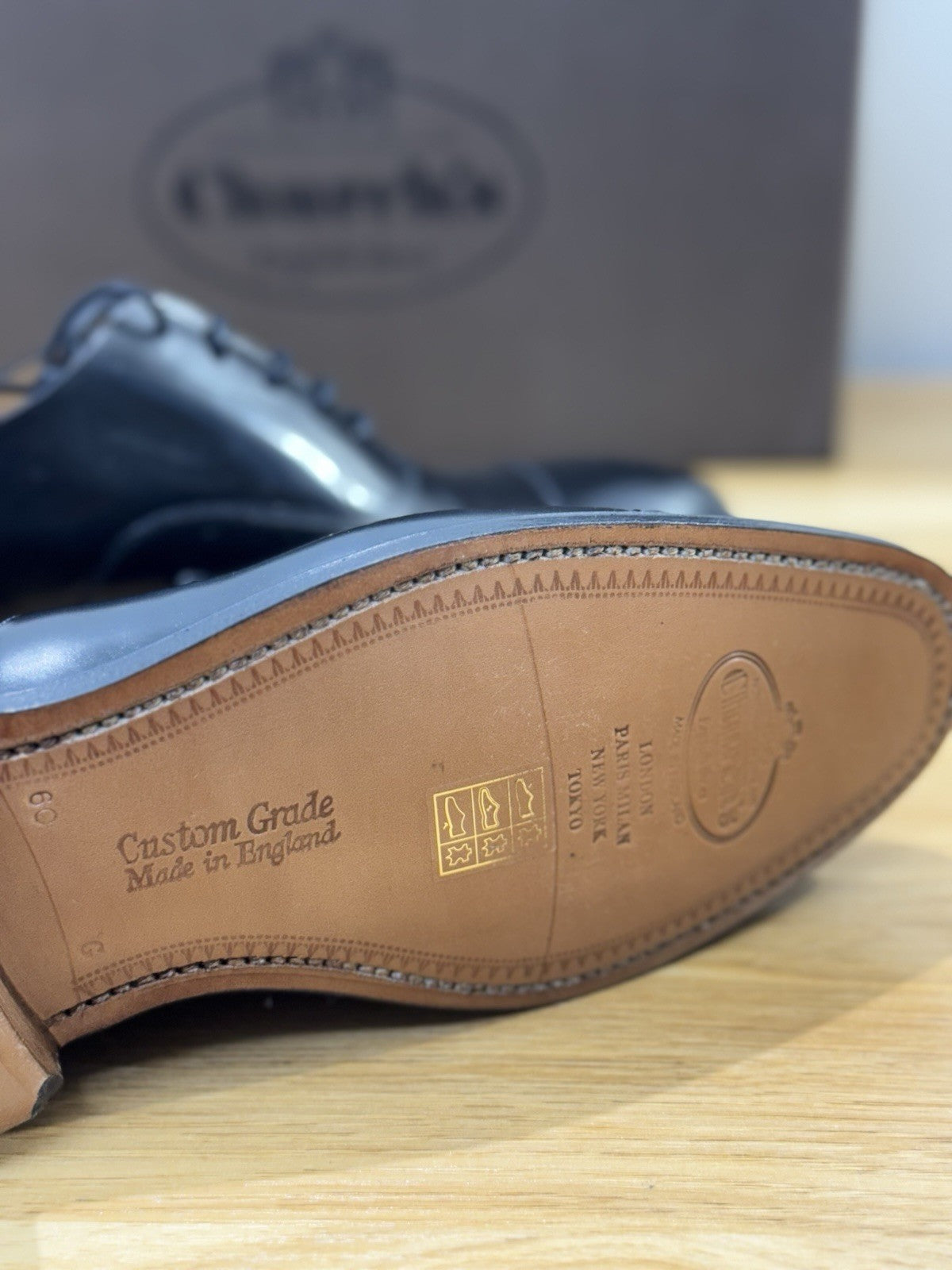 Church’s Consul Pelle Nera  Fondo Cuoio Polishbinder    Luxury Church’s Uomo 40