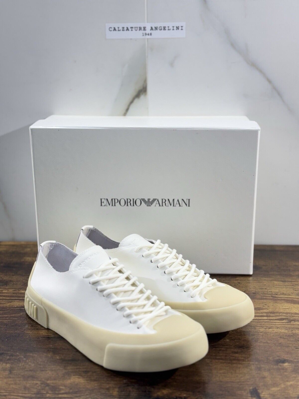 Emporio Armani Sneaker Donna Pelle White  Cusual Armani Woman Sneaker 41