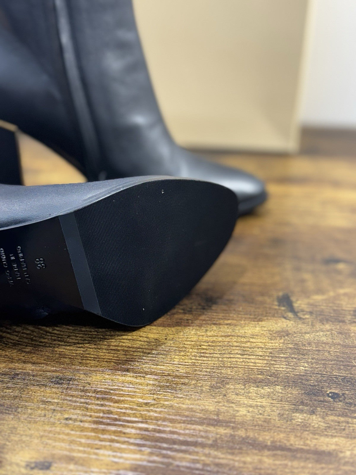 Ninalilou Stivaletto Donna Pelle Nero Con Tacco Luxury Boot 38