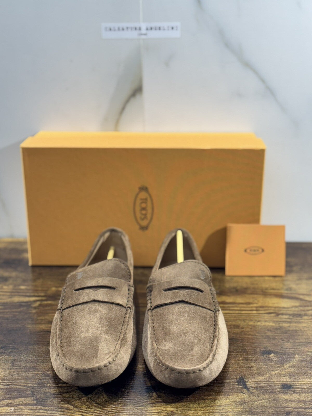 Tod’s Mocassino Uomo Icon Driver Gommino Suede Dark Brown Luxury Tod’s 42