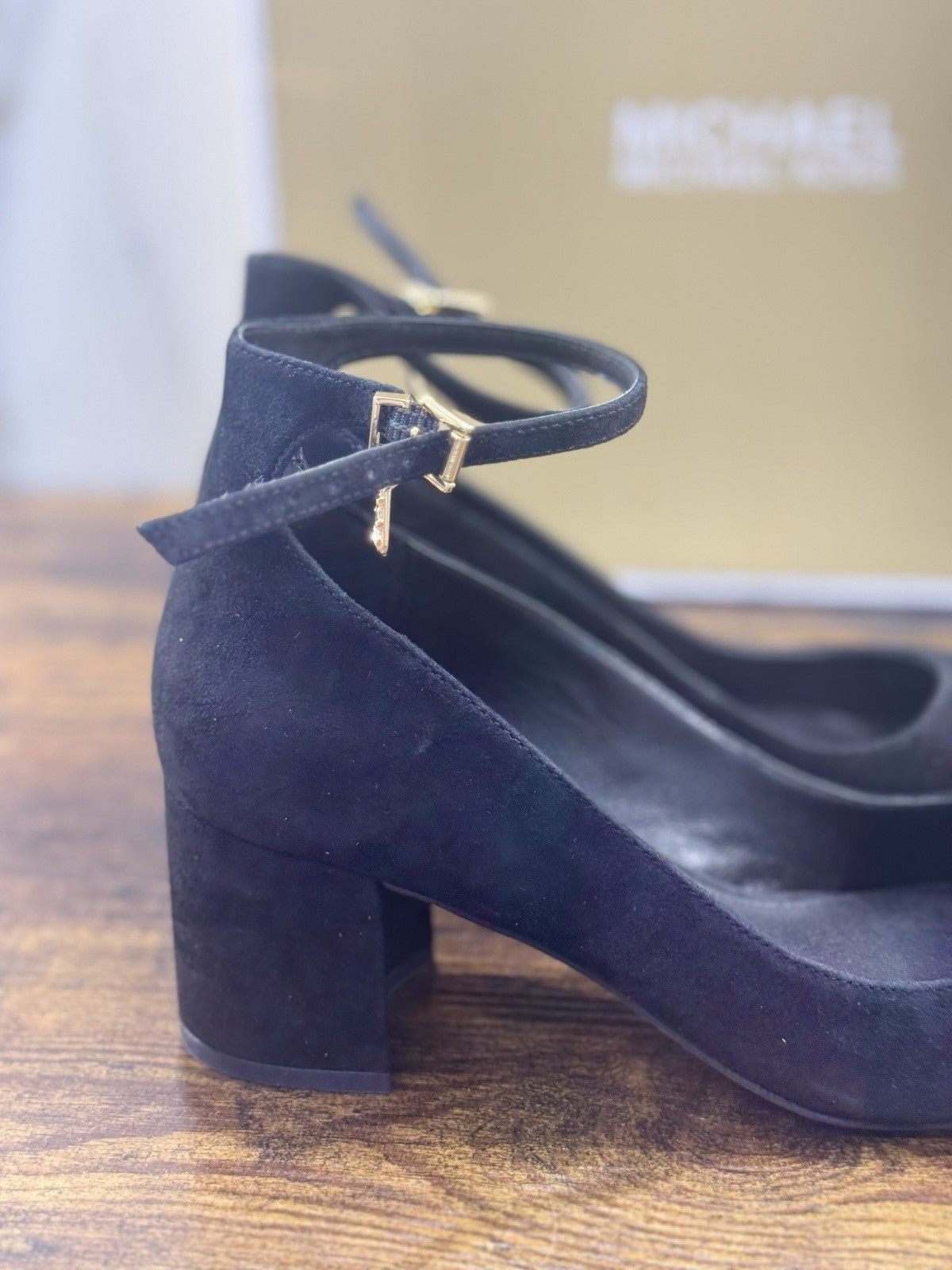 Michael Kors Perla Pump Donna Suede Nero  Con tacco 38.5