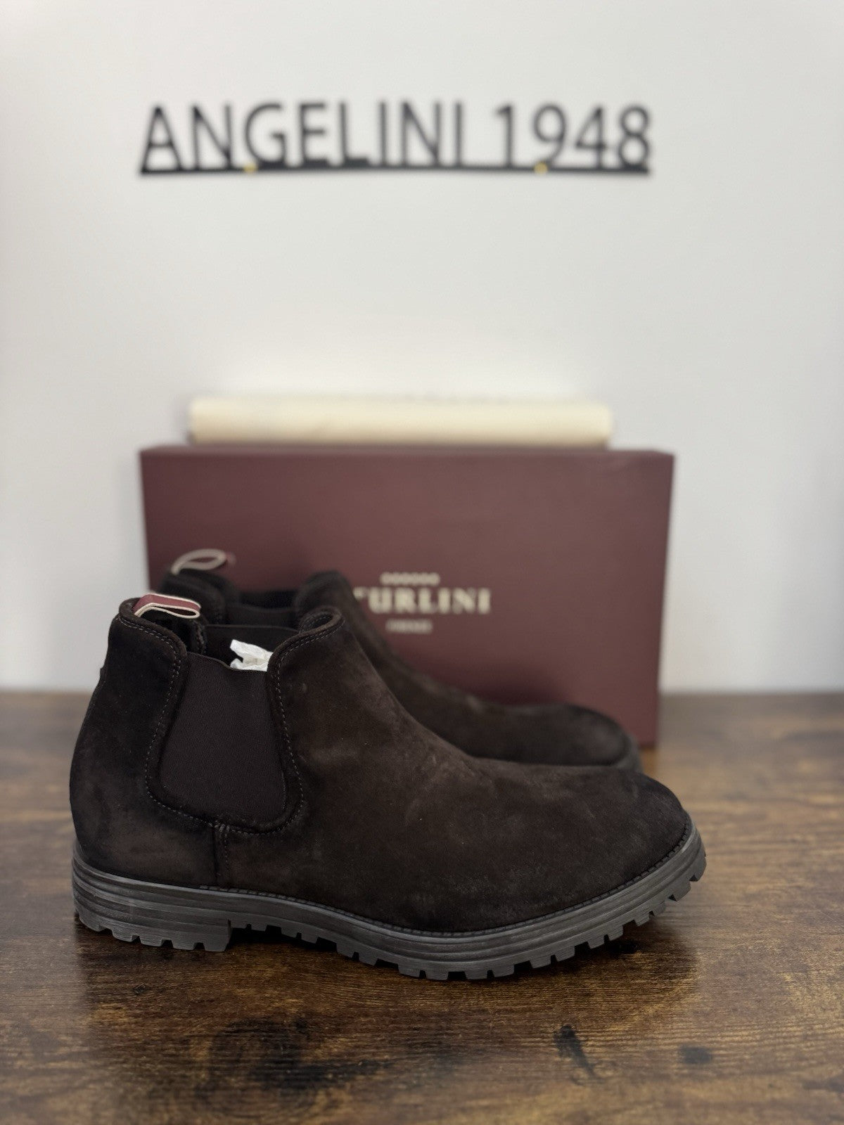 Sturlini Chelsea Boot Suede Marrone Casual Ultra Flex Uomo 43