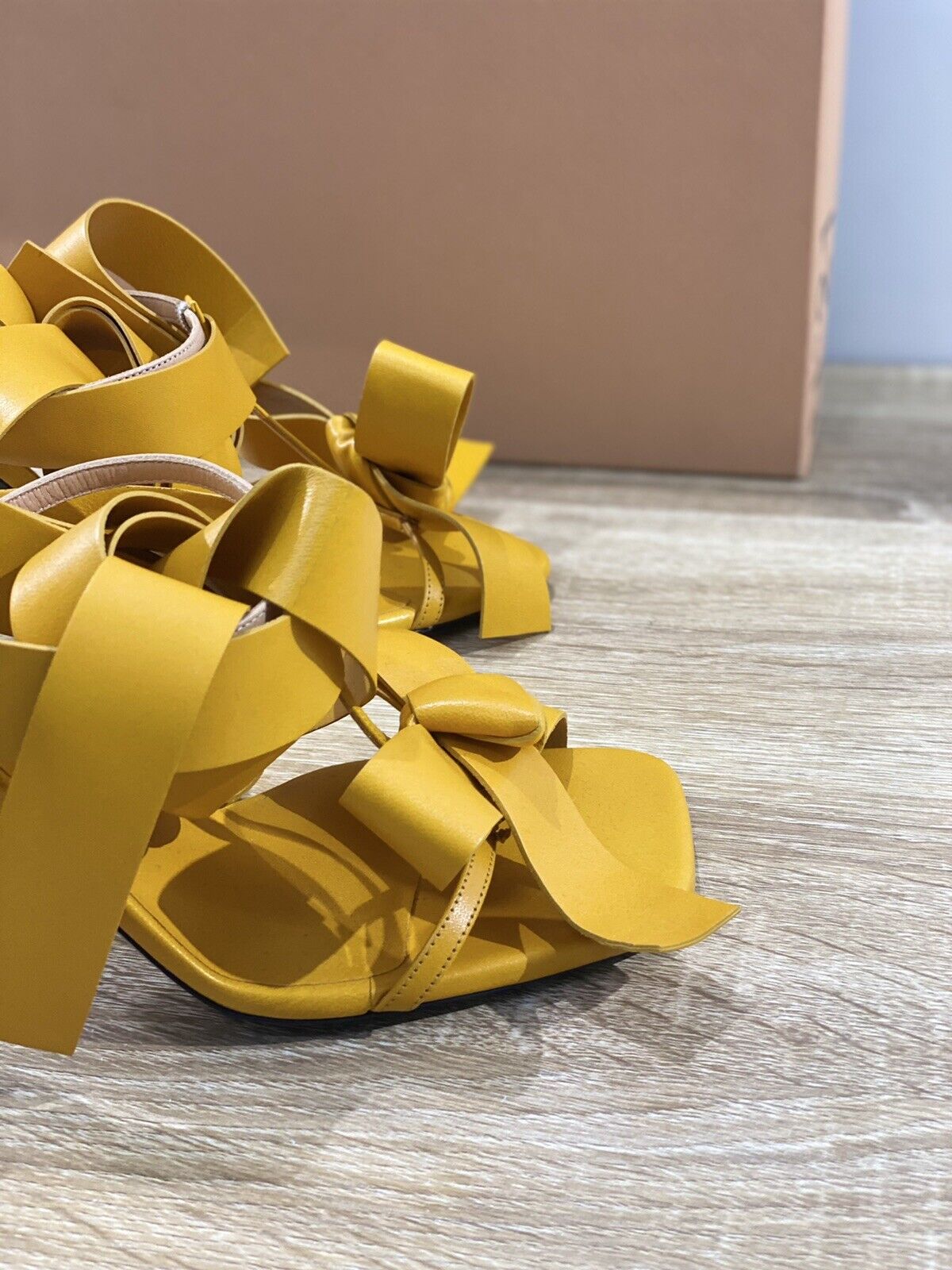 N 21 Sandalo donna pelle Giallo  luxury woman sandal 37.5